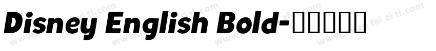 Disney English Bold字体转换